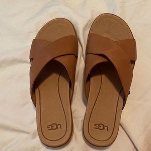 UGG size 7 Tan sandal. Never worn.